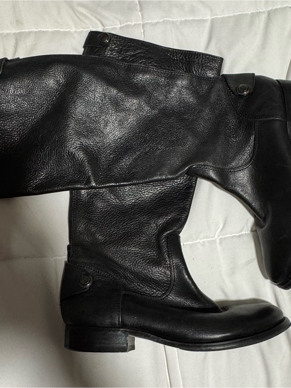 Arturo Chiang black leather Riding Boots 8.5 authentic